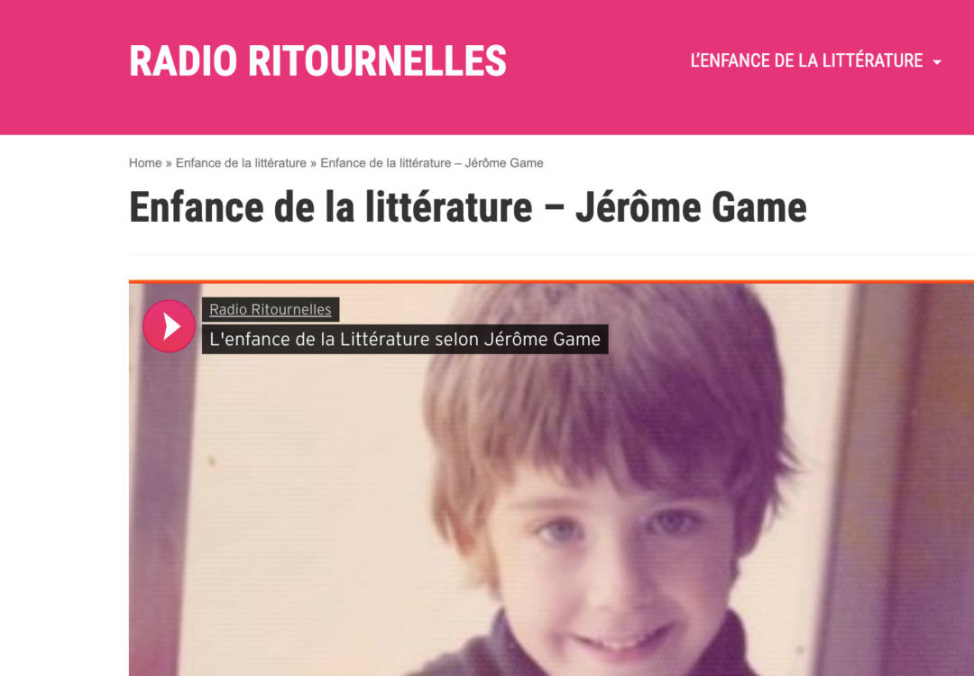 L’Enfance de la littérature, les écrivains se racontent