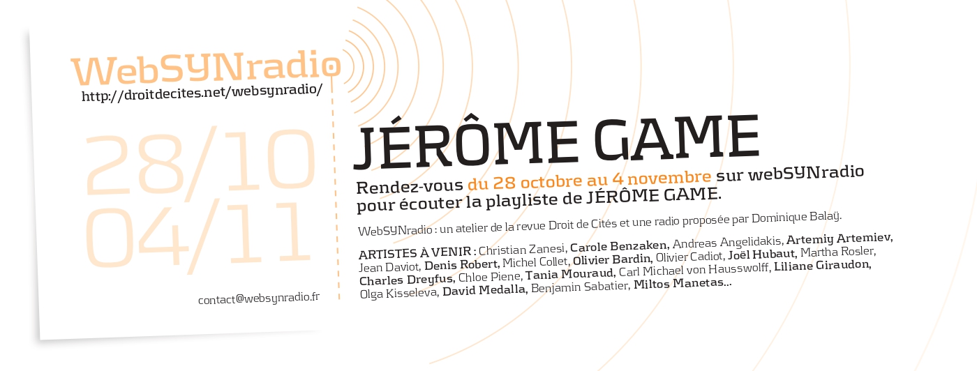 Playlist Jérôme Game websynradio